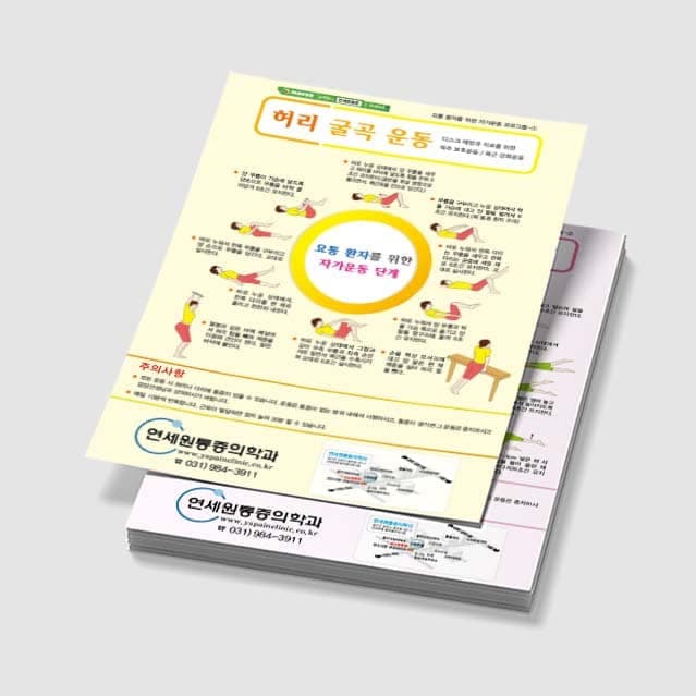 [E3-030] 허리 굴곡/신전 운동 전단